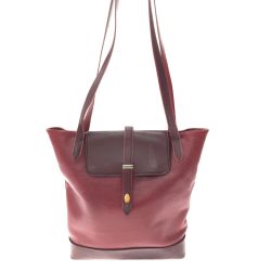 ▼▼ Cartier カルティエ レディース ショルダー トートバッグ マストライン 大きめ トリニティ 0917  ボルドー Bランク