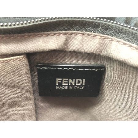  FENDI フェンディ レディース トートバッグ ズッカ柄 ズッキーノ バッグチャーム キャンバス 8BH215-HJE ブラック