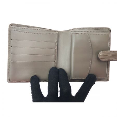  LOUIS VUITTON ルイヴィトン ユニセックス 二つ折り財布 エピ ポルトビエコンパクト M6355B ライトブラウン