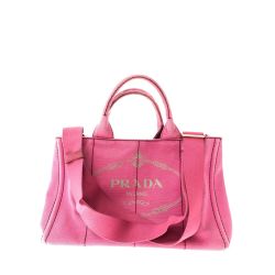 ▼▼ PRADA プラダ レディース トートバッグ カナパトート キャンバス BN1877 ピンク Bランク