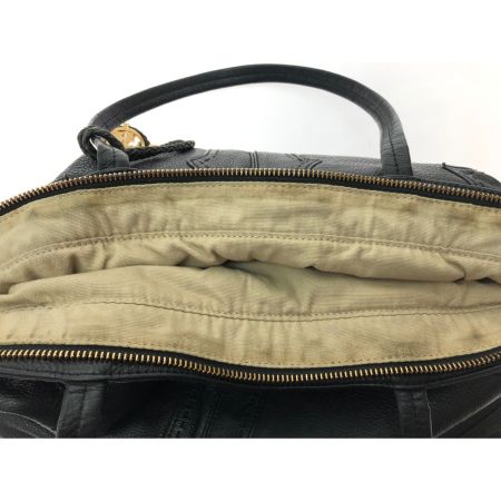  TORY BURCH トリーバーチ レディース トートバッグ ステッチ A4らくらく収納 ショルダートート レザー チャーム付 ブラック