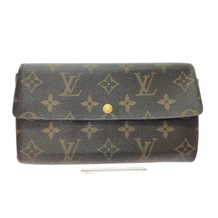  LOUIS VUITTON ルイヴィトン レディース長財布 モノグラム ポシェットポルトモネクレディ M61725 ブラウン