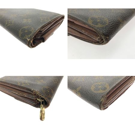  LOUIS VUITTON ルイヴィトン レディース長財布 モノグラム ポシェットポルトモネクレディ M61725 ブラウン