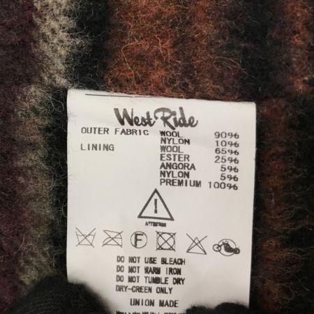  WEST RIDE ウエストライド スタジャン SIZE 36 メルトン ファラオ レッド