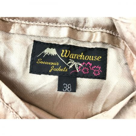  warehouse ウェアハウス スカジャン スカル リバーシブル SIZE 38 ブラック