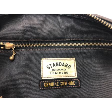  STANDARD MOTORCYCLE LEATHERS ユニセックス カウハイド ライダース シボ革 ブラック