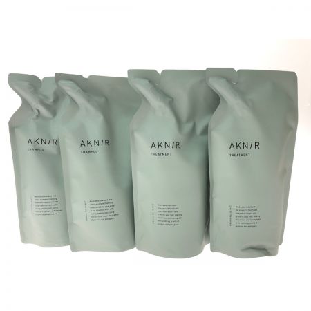  AKNIR 医薬部外品 薬用ヘアシャンプー&トリートメント 詰め替え用 計4個セット