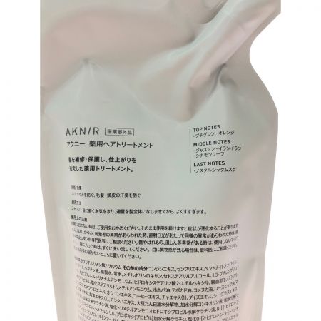  AKNIR 医薬部外品 薬用ヘアシャンプー&トリートメント 詰め替え用 計4個セット