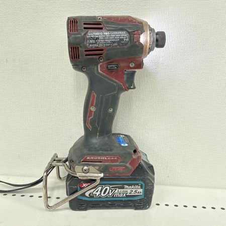  MAKITA マキタ インパクトドライバ 充電池1個付 40v TD001G レッド