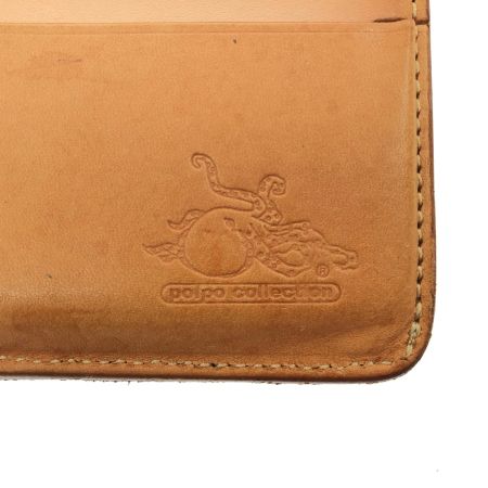  polpo collection ポルポコレクション ユニセックス 二つ折り長財布  ブラウン