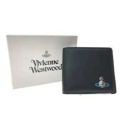 ▼▼ Vivienne Westwood ヴィヴィアン・ウエストウッド メンズ 二つ折り財布 アウトレット  51010009-l001l ブラック Aランク