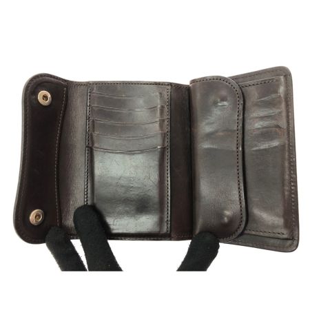  WILD SWANS WILD SWANS ワイルドワンズ メンズ 三つ折り財布  ダークブラウン