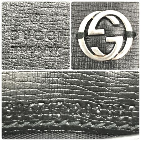  GUCCI グッチ 名刺入れ インターロッキングG 306717・203887 ブラック