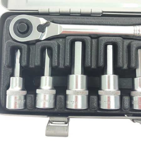 TONE トネ ハンドツール  ヘキサゴンソケットレンチセット（差込角9.5mm）10点セット H3082