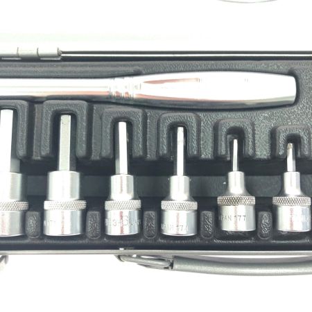 TONE トネ ハンドツール  ヘキサゴンソケットレンチセット（差込角9.5mm）10点セット H3082
