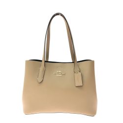 ▼▼ COACH コーチ レディース トートバッグ ハンドバッグ レザーキャリーオール F48733 ベージュ Bランク