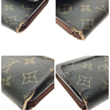  LOUIS VUITTON ルイヴィトン レディース 三つ折り長財布 モノグラム ポルトトレゾールインターナショナル M61215