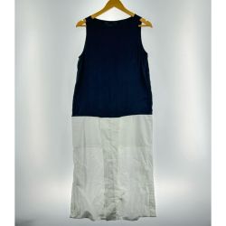 ▼▼ Maison Margiela マルタンマルジェラ MM6 ノースリーブワンピース S52CT0296 ブラック×ホワイト Bランク