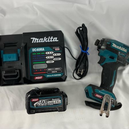 MAKITA マキタ インパクトドライバ 充電器・充電池1個・ケース付 40v 充電回数79回 TD002GRDX