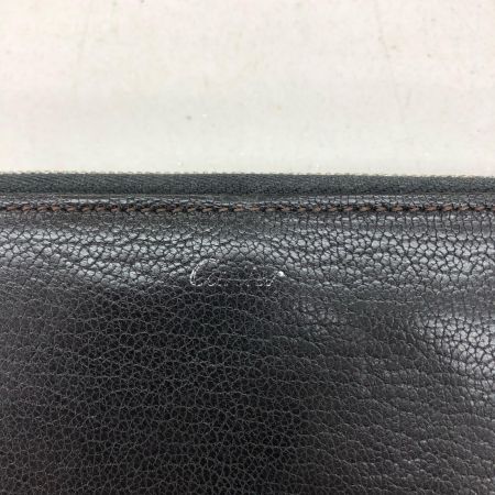  Cartier カルティエ メンズ 長財布 マストライン ラウンドファスナー ロゴかすれ ブラック