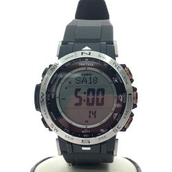 ▼▼ CASIO カシオ メンズ腕時計 デジタルウォッチ 電波ソーラー トリプルセンサー PRO TREK プロトレック PRW-30 Bランク