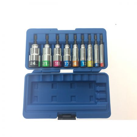  トップ工業 18V対応 電動ドリル用 コンパクトソケットセット 9本組 EDS-824CS 