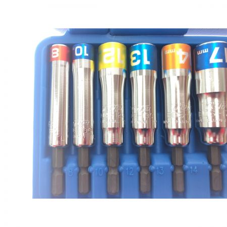  トップ工業 18V対応 電動ドリル用 コンパクトソケットセット 9本組 EDS-824CS 