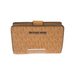 ▼▼ MICHAEL KORS マイケルコース レディース 二つ折り財布 アウトレット シグネチャー D35F8gtvf2bnymlt オレンジ Bランク