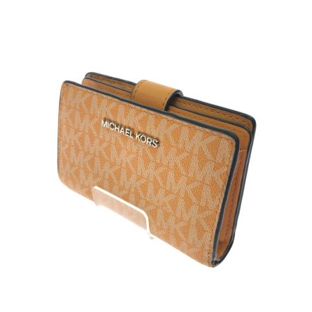  MICHAEL KORS マイケルコース レディース 二つ折り財布 アウトレット シグネチャー D35F8gtvf2bnymlt オレンジ