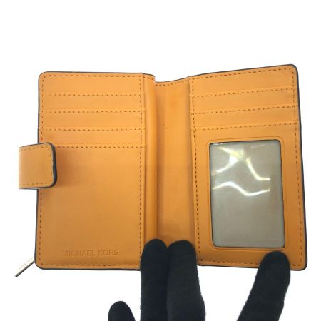  MICHAEL KORS マイケルコース レディース 二つ折り財布 アウトレット シグネチャー D35F8gtvf2bnymlt オレンジ