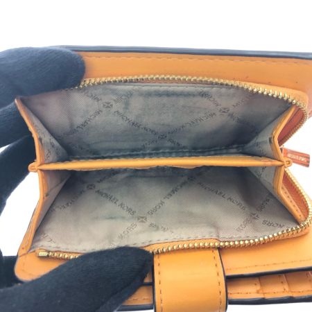  MICHAEL KORS マイケルコース レディース 二つ折り財布 アウトレット シグネチャー D35F8gtvf2bnymlt オレンジ