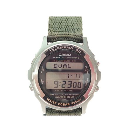  CASIO カシオ メンズ 腕時計 クオーツ デジタルウォッチ データバンク テレメモ スクリューバック DW-3200