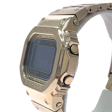  CASIO カシオ メンズ腕時計 ソーラー充電 デジタルウォッチ フルメタルゴールド スクエアフェイス Bluetooth GMW-B5000