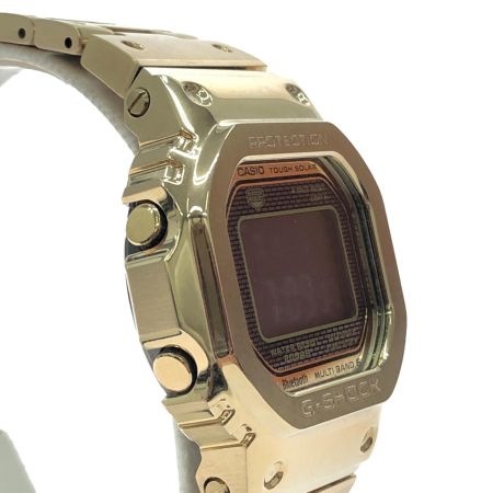  CASIO カシオ メンズ腕時計 ソーラー充電 デジタルウォッチ フルメタルゴールド スクエアフェイス Bluetooth GMW-B5000
