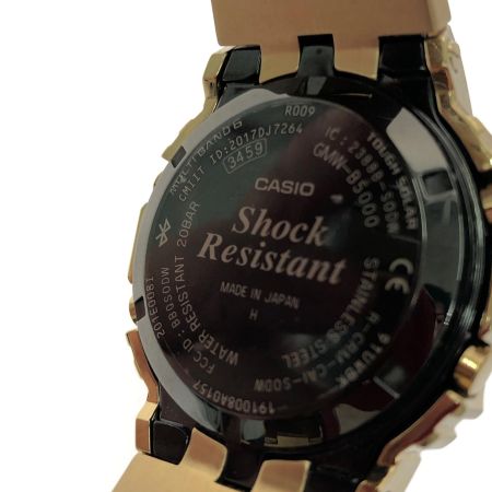  CASIO カシオ メンズ腕時計 ソーラー充電 デジタルウォッチ フルメタルゴールド スクエアフェイス Bluetooth GMW-B5000