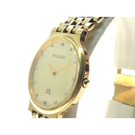  MELLERIO メレリオディメレー メンズ腕時計 クオーツ K18 金無垢 総重量66.9g 0080006