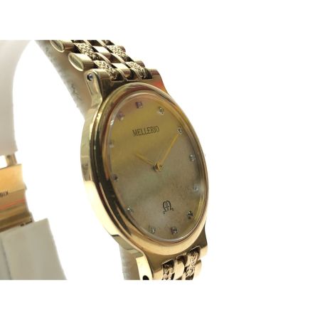 MELLERIO メレリオディメレー メンズ腕時計 クオーツ K18 金無垢 総重量66.9g 0080006