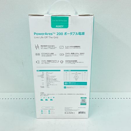  AUKEY ポータブル電源 PS-ST02 Power Ares 200