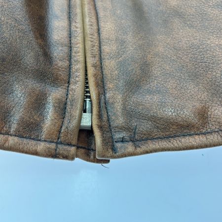  HARLEY-DAVIDSON ハーレーダビッドソン ライダースジャケット SIZE M メンズ シングル ブラウン