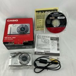 CASIO カシオ デジタルカメラ 1410万画素(有効画素)  EX-ZS100 シルバー 取説・互換充電器付 Bランク