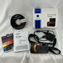 OLYMPUS オリンパス デジタルカメラ 1600万画素(有効画素) TG-860 ブラック×オレンジ 専用電池 取説・充電器付 Cランク