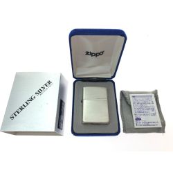 ▼▼ ZIPPO ジッポー オイルライター スターリングシルバー 2003 ケース付 純銀製 Bランク