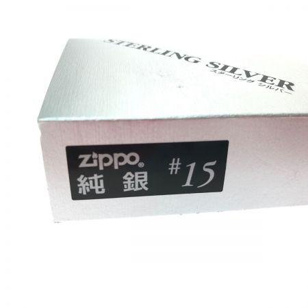  ZIPPO ジッポー オイルライター スターリングシルバー 2003 ケース付 純銀製