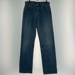 ▼▼ LEVI'S リーバイス ジーンズ ジーパンUSA製 バレンシア工場 ボタン裏555 501-0000 スカイブルー Bランク