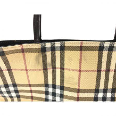  BURBERRY LONDON バーバリーロンドン レディース トートバッグ ノバチェック A4収納可  カーキ
