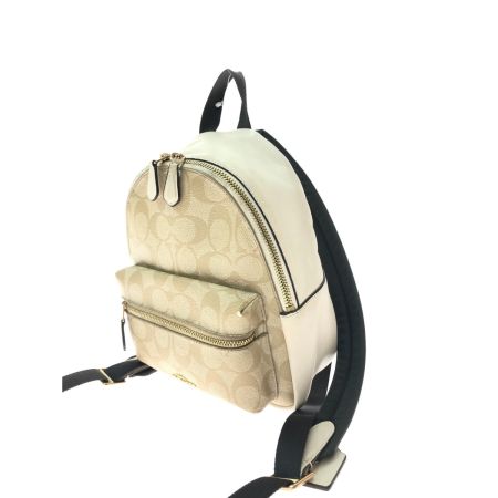  COACH コーチ レディース リュックサック シグネチャー アウトレット 小さめリュック F58315 ベージュ