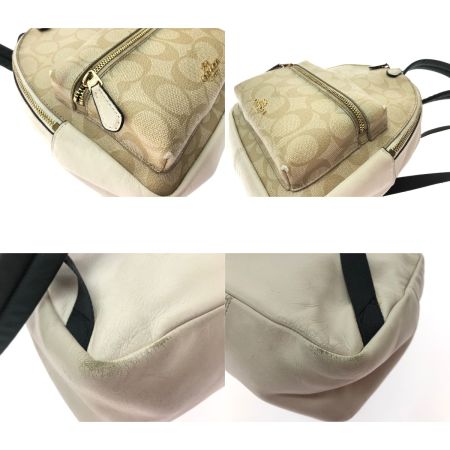  COACH コーチ レディース リュックサック シグネチャー アウトレット 小さめリュック F58315 ベージュ