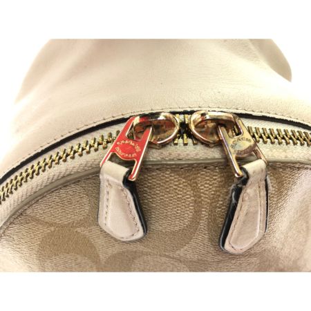  COACH コーチ レディース リュックサック シグネチャー アウトレット 小さめリュック F58315 ベージュ