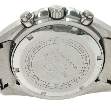  CASIO カシオ メンズ腕時計 ソーラー充電 クロノグラフ EDIFICE エディフィス デイト EFR-530SBBJ
