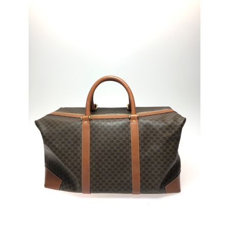  CELINE セリーヌ ユニセックス オールドセリーヌ マカダム柄 ボストンバッグ ブラウン